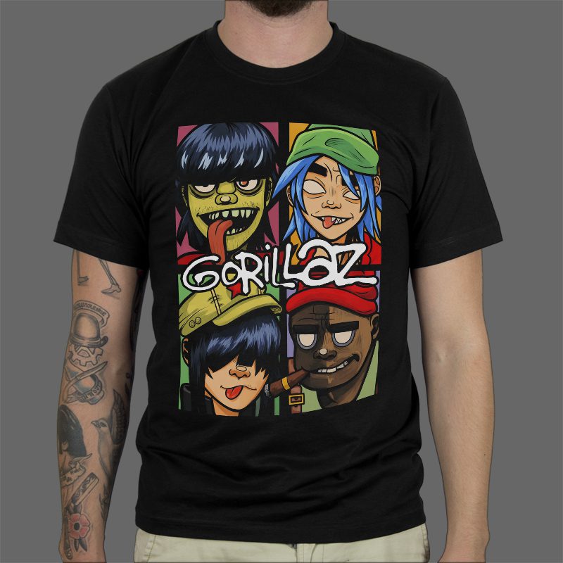 Majica ili Hoodie Gorillaz Four
